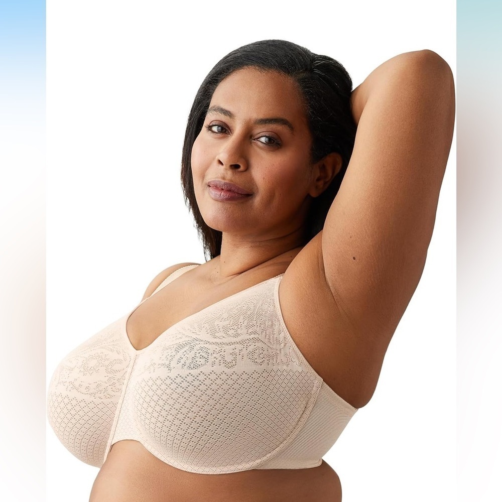 2 Wacoal Bras 40G Cream and Taupe Lace Unlined Bras - Picture 14 of 16